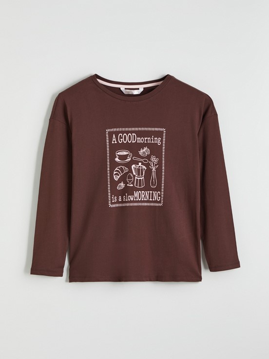 Pijama Takım PEMBE BASKILI