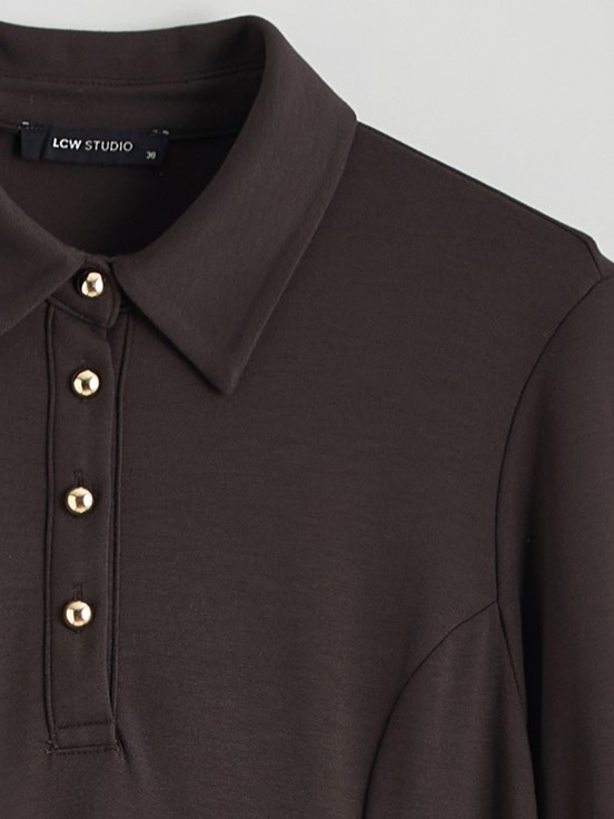 Elbise KOYU KAHVERENGİ