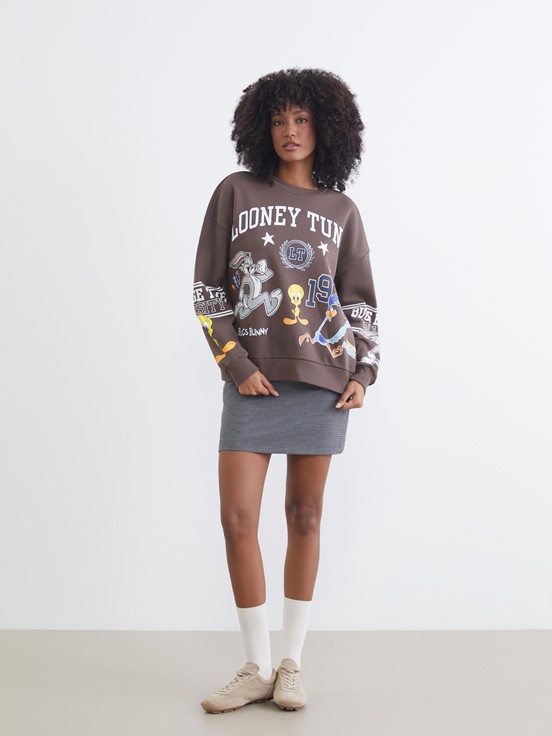 Sweatshirt KAHVERENGİ