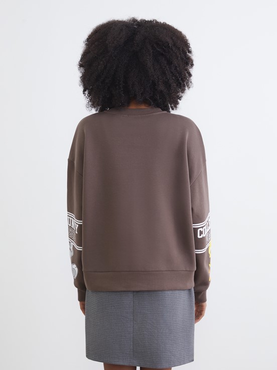 Sweatshirt KAHVERENGİ