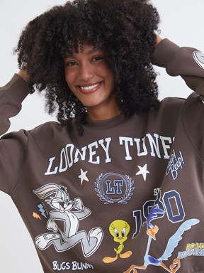 Sweatshirt KAHVERENGİ