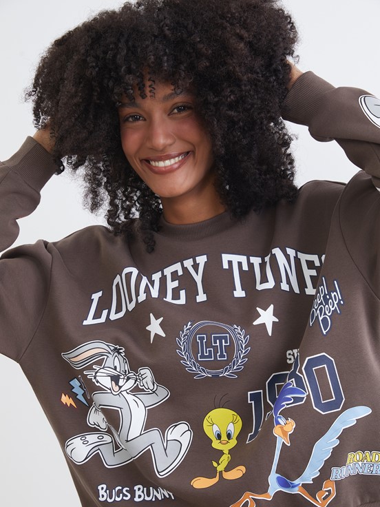 Sweatshirt KAHVERENGİ