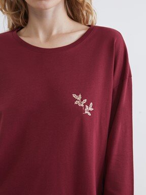 Pijama Takım KOYU KIRMIZI EKOSELİ