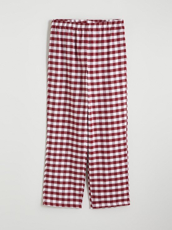 Pijama Takım KOYU KIRMIZI EKOSELİ