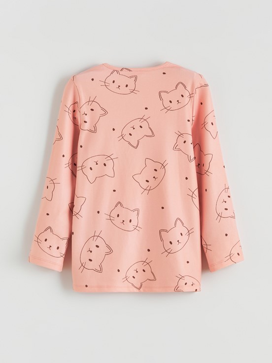 Pijama Takım PEMBE BASKILI