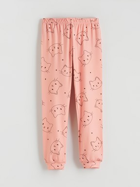 Pijama Takım PEMBE BASKILI