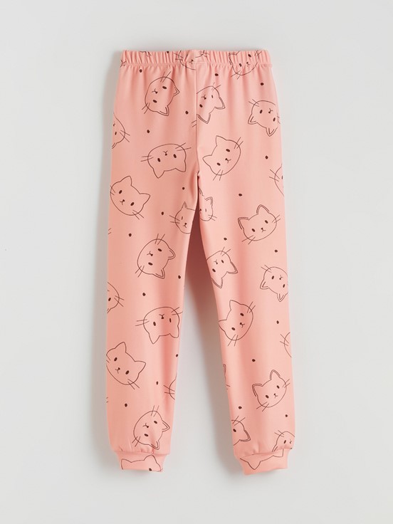 Pijama Takım PEMBE BASKILI