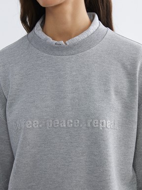 Sweatshirt GRİ MELANJ