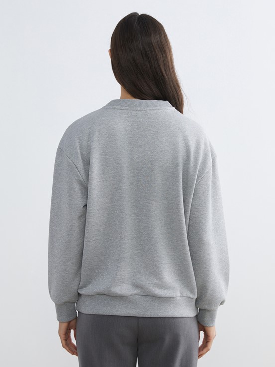 Sweatshirt GRİ MELANJ