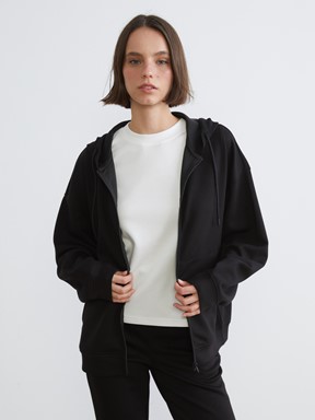 Fermuarlı Sweatshirt LACİVERT
