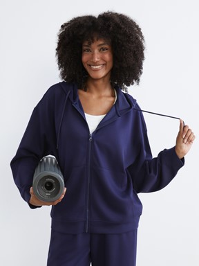 Fermuarlı Sweatshirt LACİVERT