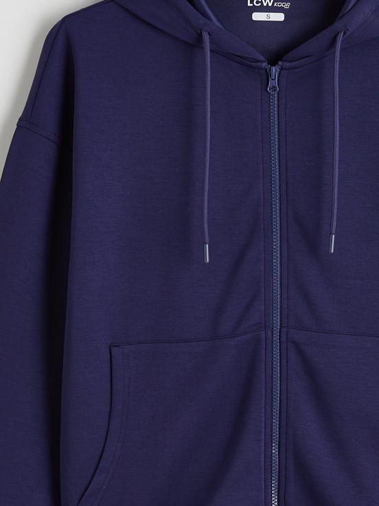 Fermuarlı Sweatshirt LACİVERT