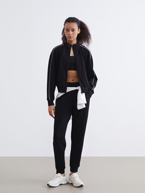 Fermuarlı Sweatshirt YENİ SİYAH