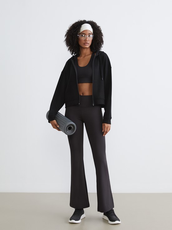 Fermuarlı Sweatshirt YENİ SİYAH