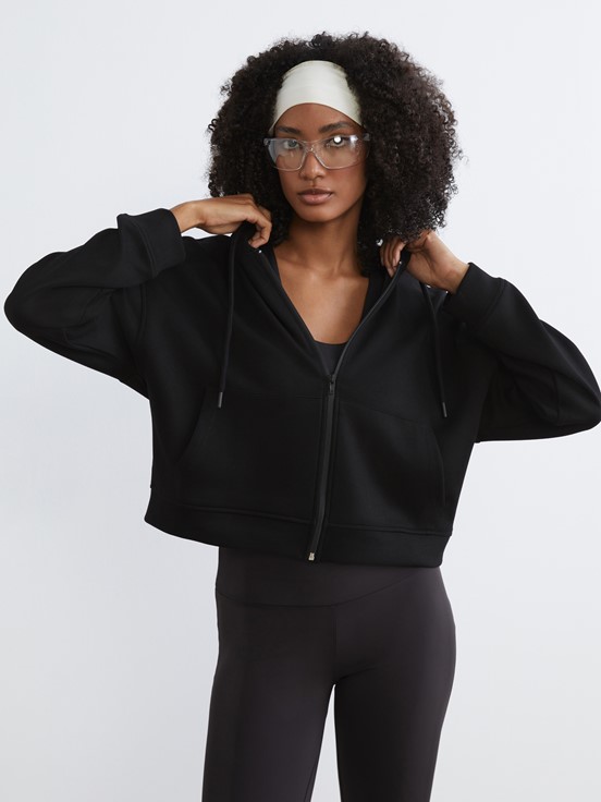 Fermuarlı Sweatshirt YENİ SİYAH