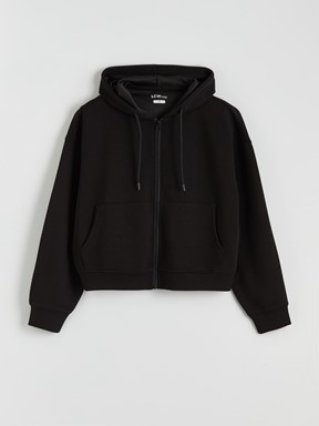 Fermuarlı Sweatshirt YENİ SİYAH