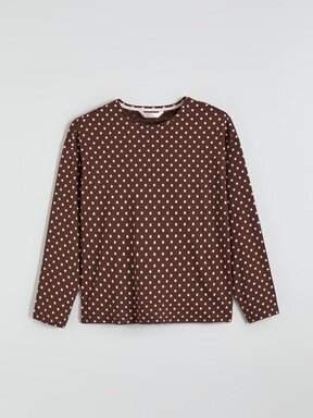 Pijama Takım KAHVERENGİ BASKILI