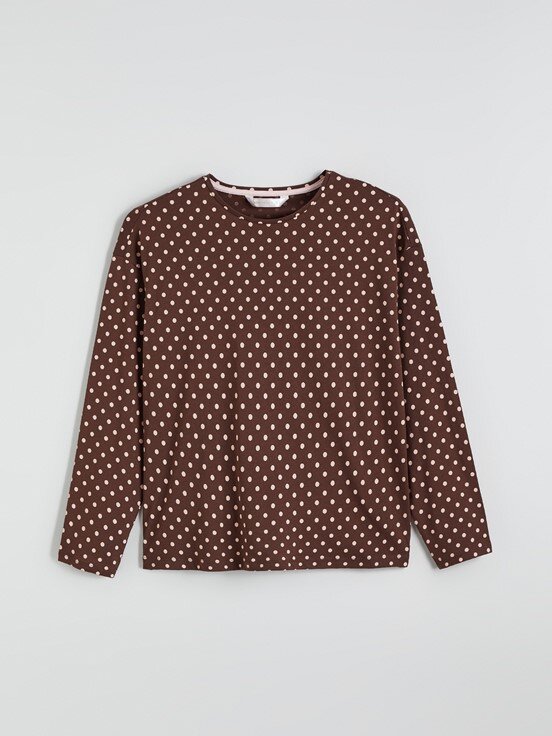 Pijama Takım KAHVERENGİ BASKILI