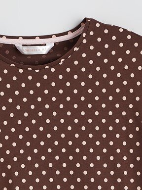 Pijama Takım KAHVERENGİ BASKILI