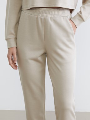 XSIDE Beli Lastikli Kadın Jogger Eşofman Altı HAKİ