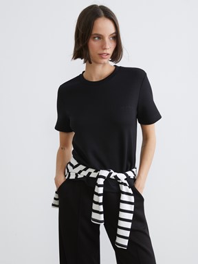 LCW ACTIVE Bisiklet Yaka Kadın Spor Tişört LACİVERT