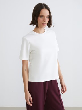 LCW ACTIVE Bisiklet Yaka Kadın Spor Tişört LACİVERT