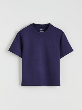 LCW ACTIVE Bisiklet Yaka Kadın Spor Tişört LACİVERT