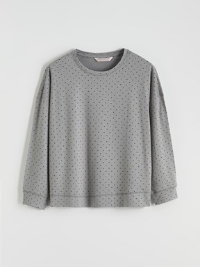 Pijama Takım GRİ BASKILI