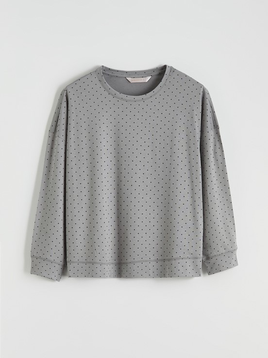 Pijama Takım GRİ BASKILI