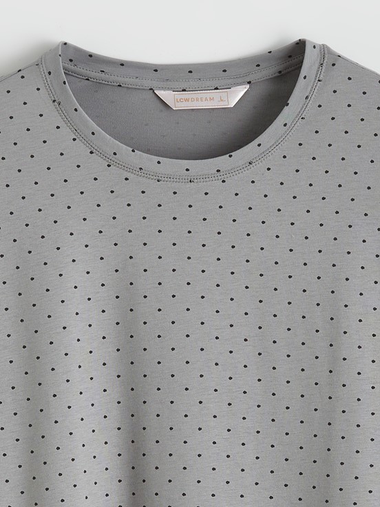 Pijama Takım GRİ BASKILI