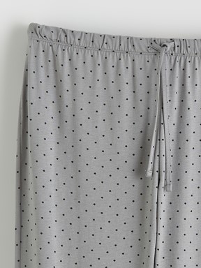 Pijama Takım GRİ BASKILI