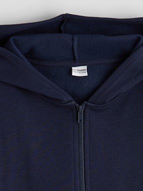Fermuarlı Sweatshirt KOYU LACİVERT