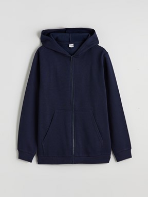 Fermuarlı Sweatshirt KOYU LACİVERT