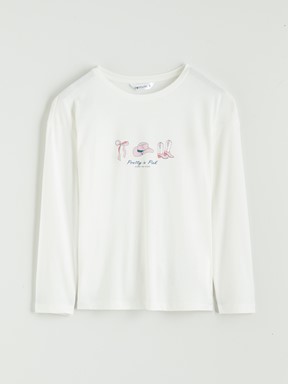 Pijama Takım EKRU BASKILI