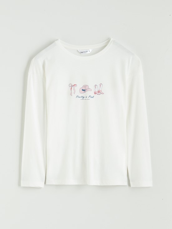 Pijama Takım EKRU BASKILI