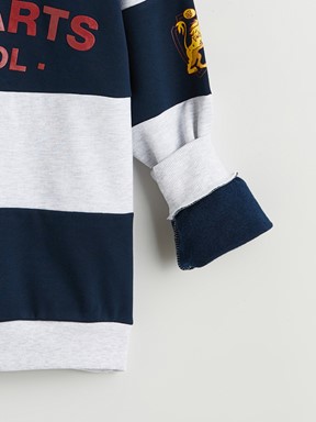 Sweatshirt LACİVERT ÇİZGİLİ