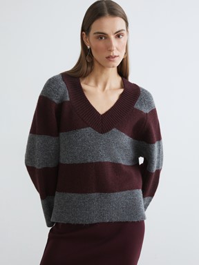 Kazak BORDO ÇİZGİLİ