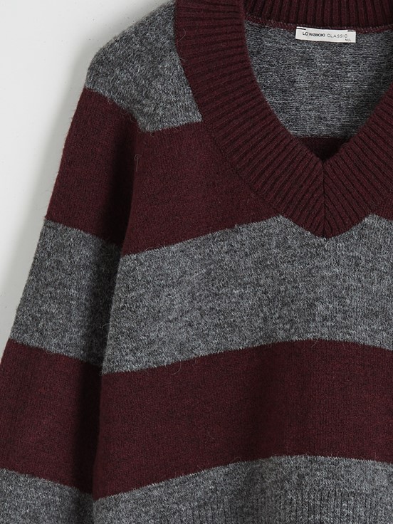 Kazak BORDO ÇİZGİLİ