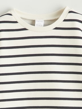 Tişört KREM ÇİZGİLİ