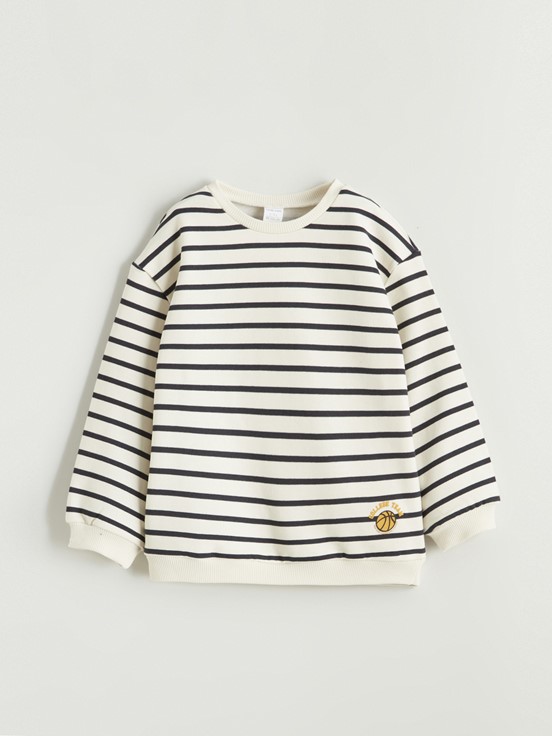 Tişört KREM ÇİZGİLİ