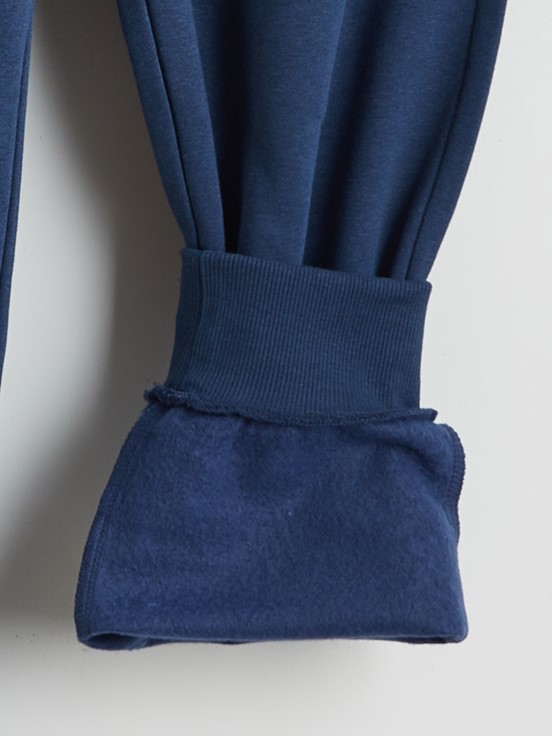 Beli Lastikli Erkek Çocuk Jogger  Eşofman Altı LACİVERT