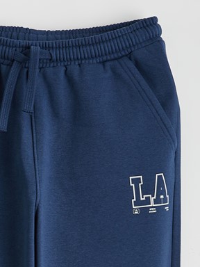 Beli Lastikli Erkek Çocuk Jogger  Eşofman Altı LACİVERT