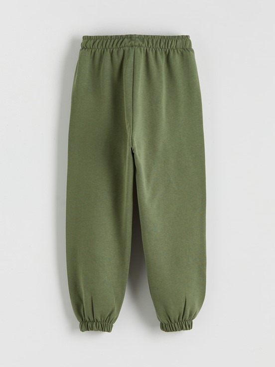 Beli Lastikli Erkek Bebek Jogger Eşofman Altı HAKİ