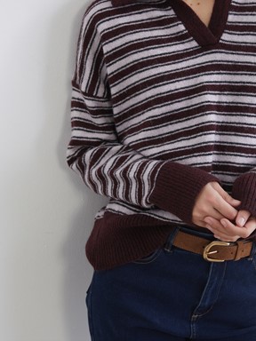 Kazak BORDO ÇİZGİLİ