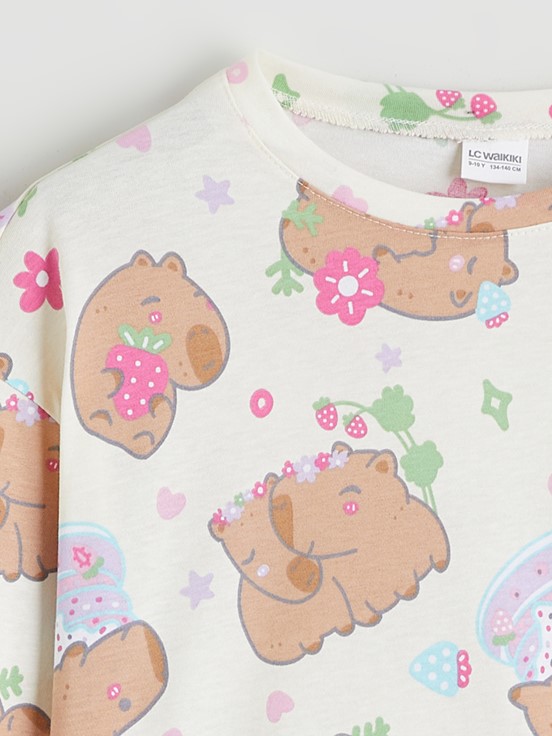 Pijama Takım VANİLYA BASKILI