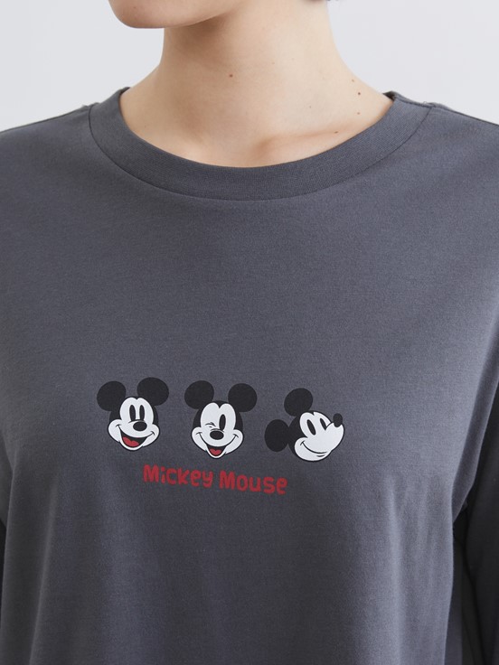 Pijama Takım GRİ BASKILI