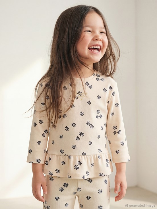 Tişört AÇIK BEJ BASKILI