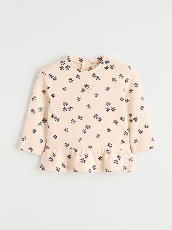 Tişört AÇIK BEJ BASKILI