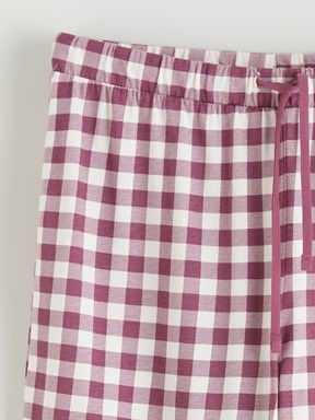 Pijama Takım KOYU KIRMIZI EKOSELİ