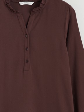 Bluz KOYU KAHVERENGİ